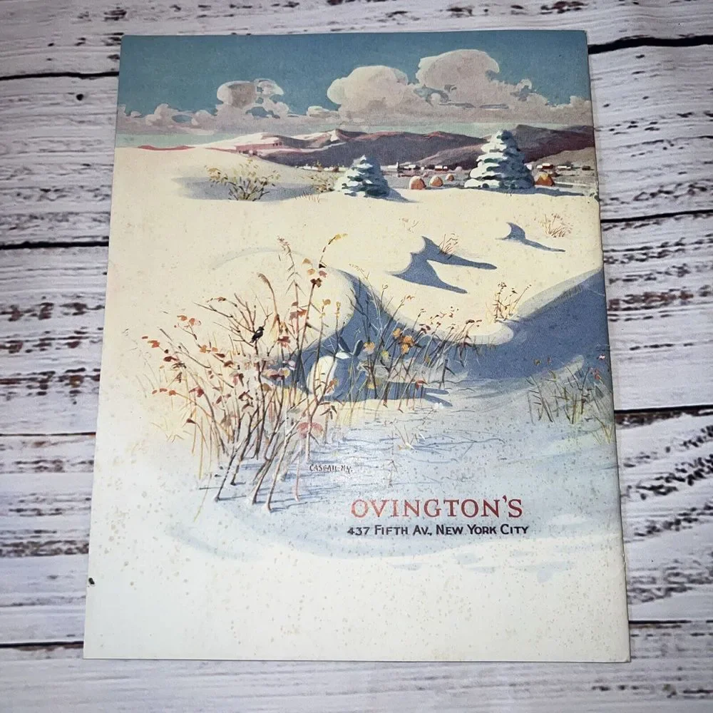 Vintage 1938 Ovington's Gift Book Catalog 437 Fifth Avenue New‎ York